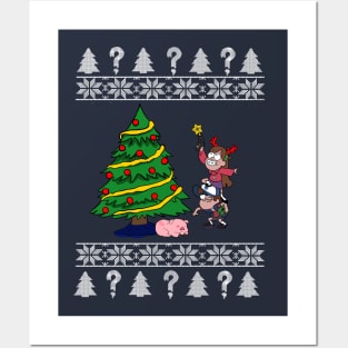 Gravity falls Christmas sweater Posters and Art